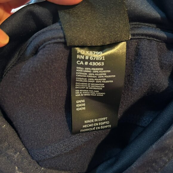 Seattle Seahawks NFL Team Apparel Embroidered Hoodie Youth L 14/16 Blue  Logo - Picture 7 of 7